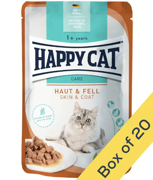 Happy Cat - Meat in Sauce - Care Skin & Coat 85g