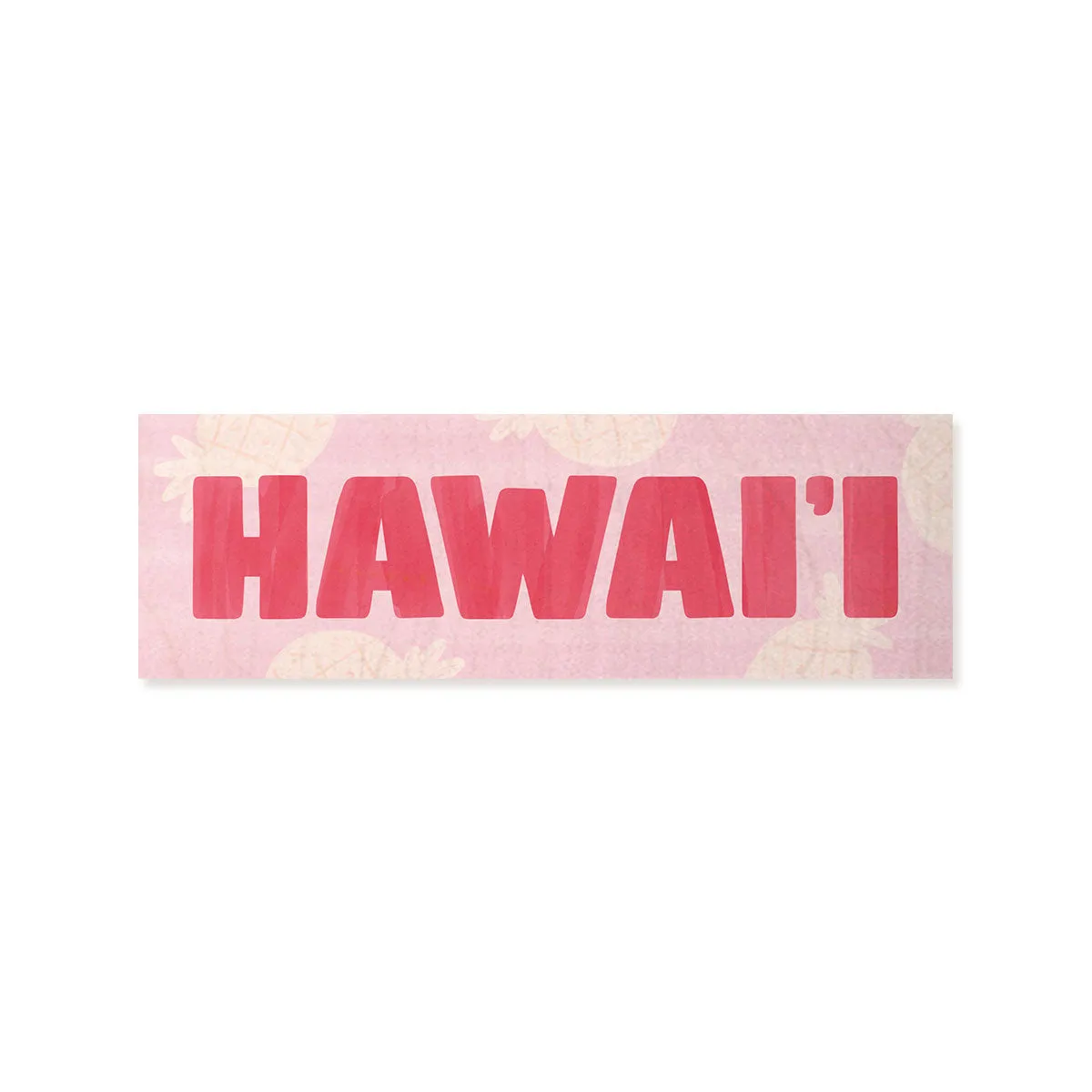 Hawaii Wood Shape, Pink