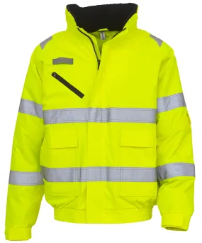 Hi-vis fontaine flight jacket (HVP209) | Yellow