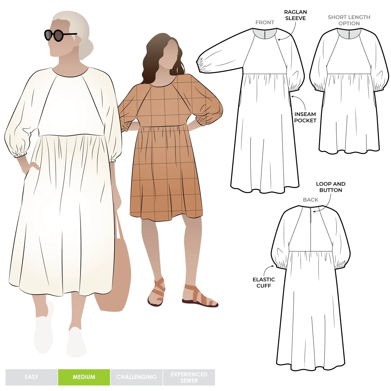 Hope Woven Dress - Sewing Pattern | Style Arc