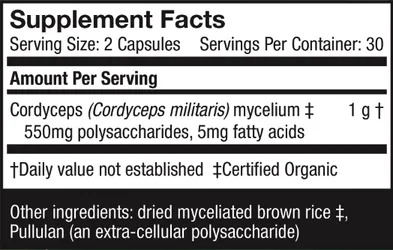 Host Defense® Cordyceps - 60 Vegetarian Capsules