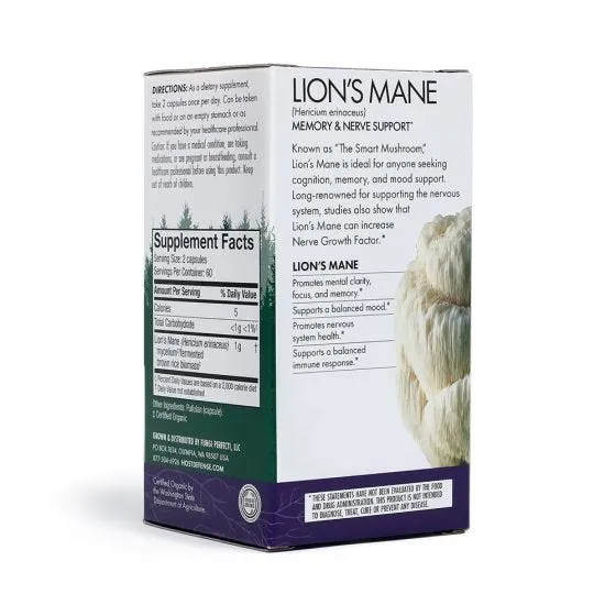 Host Defense Lion's Mane Capsules, 120 Capsules