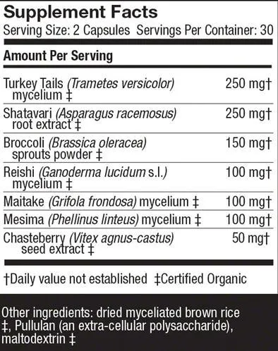 Host Defense® MycoBotanicals® Woman - 60 Vegetarian Capsules