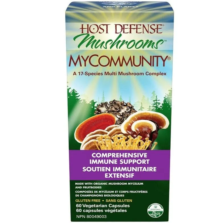 Host Defense MyCommunity Comprehensive Immune Support 60 Veggie Caps