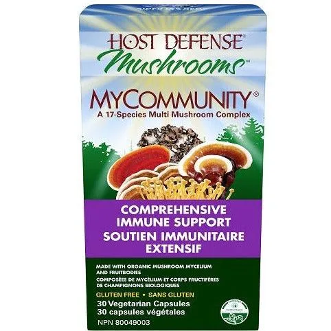 Host Defense MyCommunity Immune Support 30 Veggie Caps