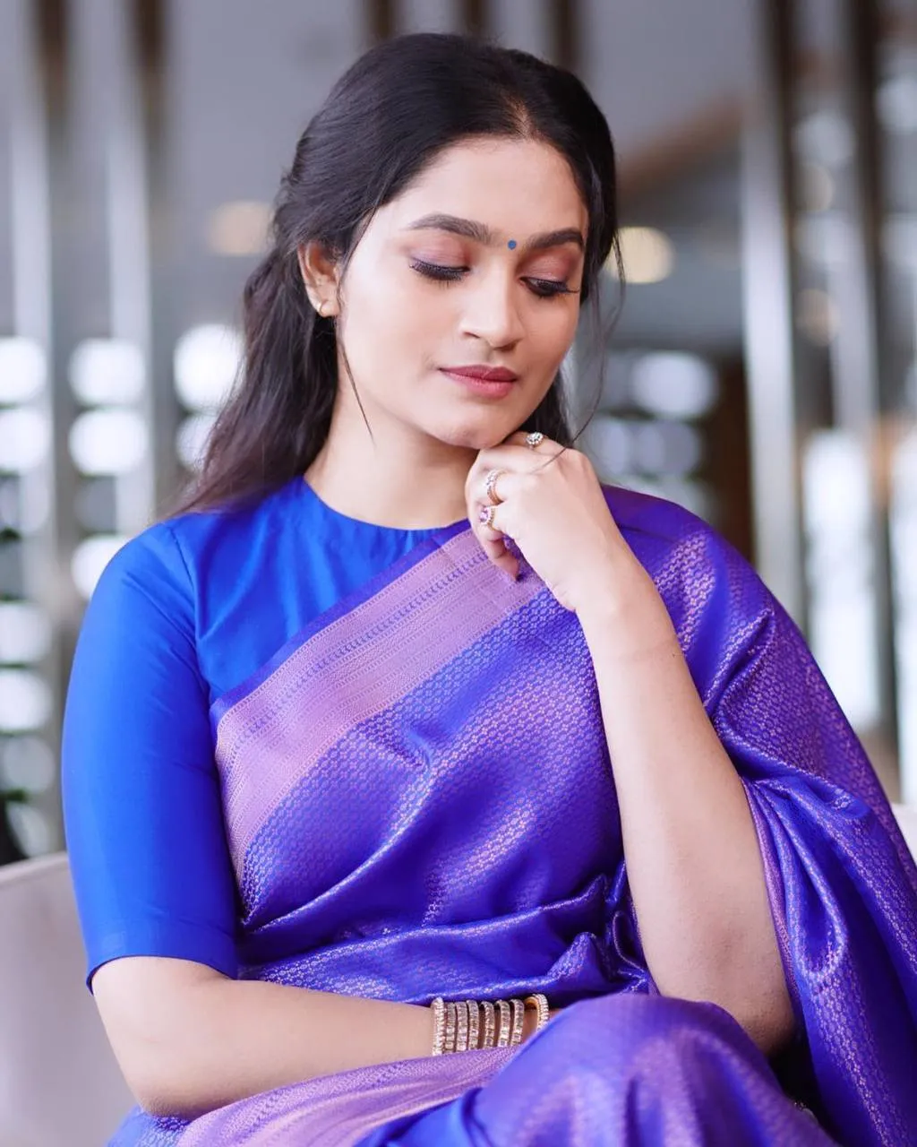 Inspiring Blue Soft Banarasi Silk Saree With Entrancing Blouse Piece