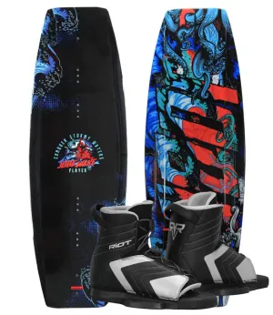 Jobe Player Kids Wakeboard Package with Riot Boots (2022)