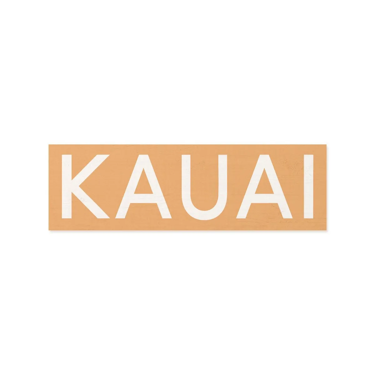 Kauai Wood Shape, Orange