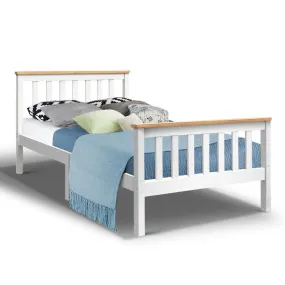 Kewarra Wooden King Single Bed Frame White