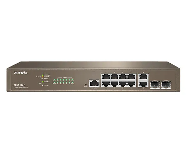 L3 Managed Switch, 10 Port Ethernet. 2 SFP