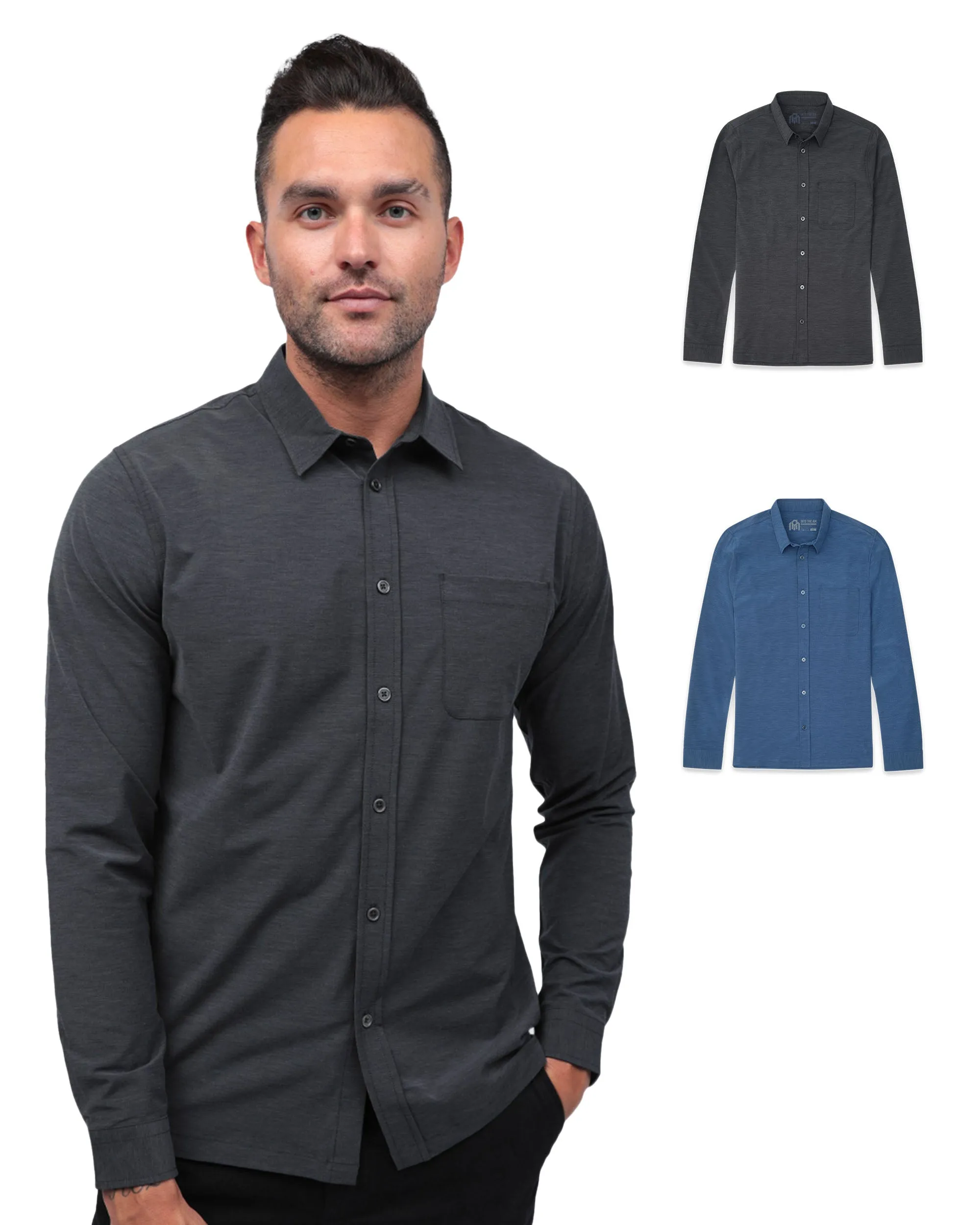 Long Sleeve Button Up 2-Pack - Non-Branded