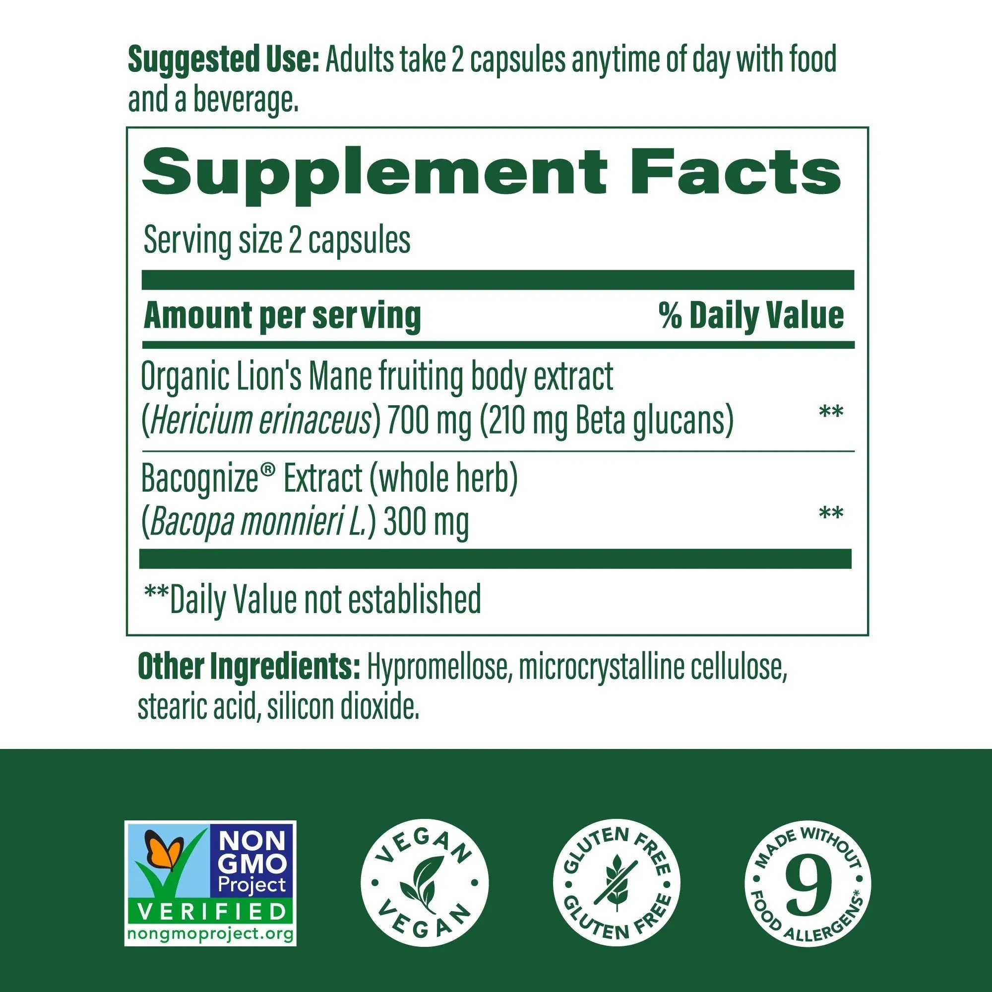 MegaFood Superfood Mushroom Focus Support 60 Capsule