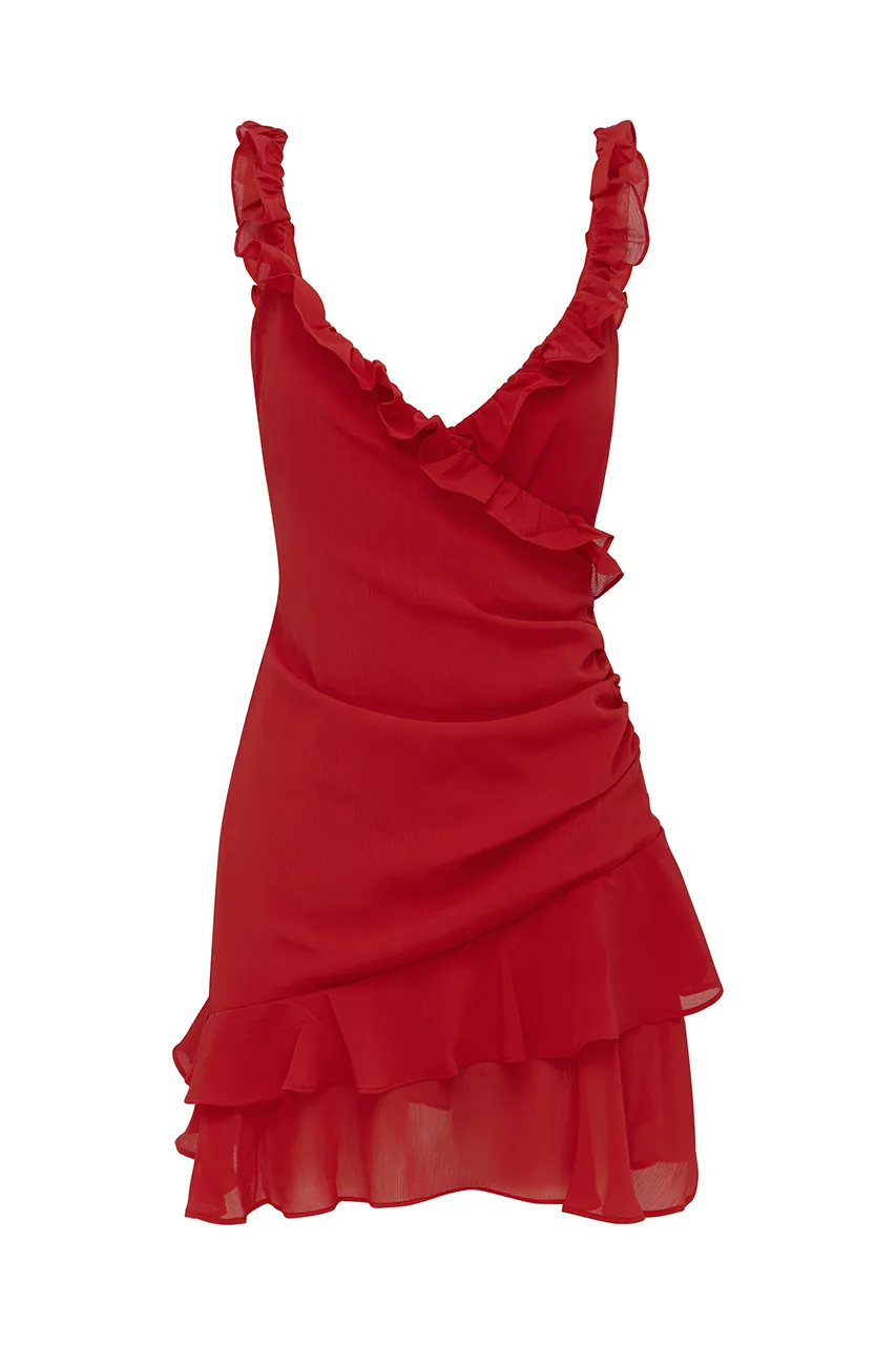 MINCIA MINI DRESS - RED