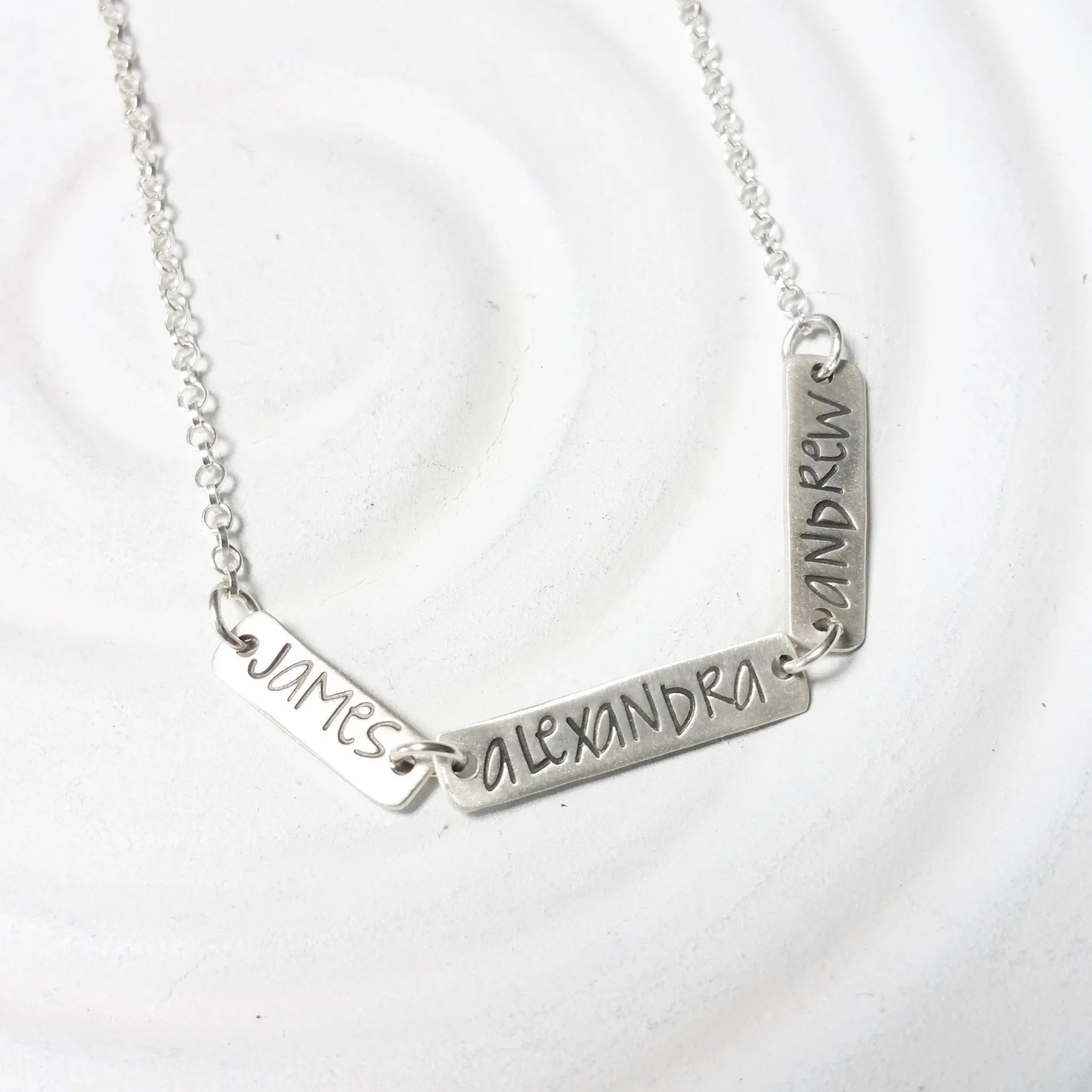 Mini Linked Name Necklace | Multi Name Necklace