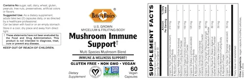 Mushroom Immune Support, 60 vcape