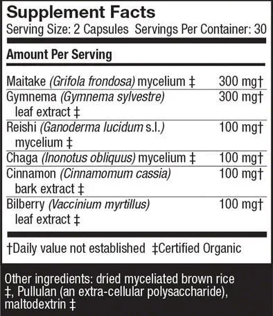 MycoBotanicals® Blood Sugar - 60 Vegetarian Capsules