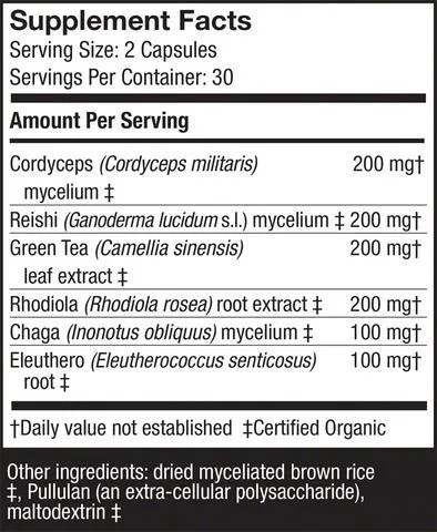 MycoBotanicals® Energy - 60 Vegetarian Capsules