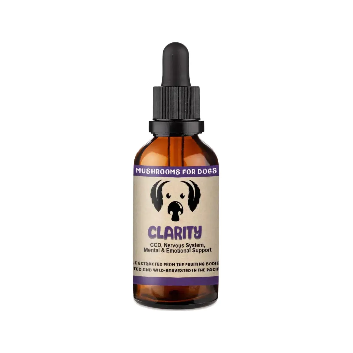 MycoDog Clarity Mushroom Extract & Adaptogen Tincture 2oz