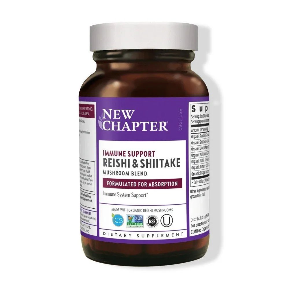 New Chapter Immune Support: Reishi & Shiitake Mushroom Blend 120 Capsule