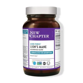 New Chapter Mind Force Lions Mane Mushroom Blend 60 VegCap