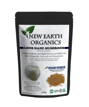 New Earth Organics Lions Mane Mushroom (112g)