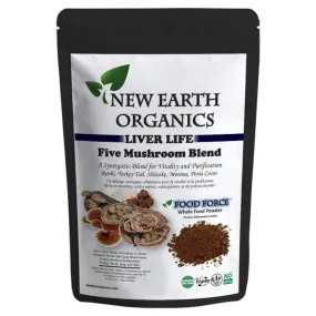 New Earth Organics Liver Life - 5 Mushroom Blend (227g)