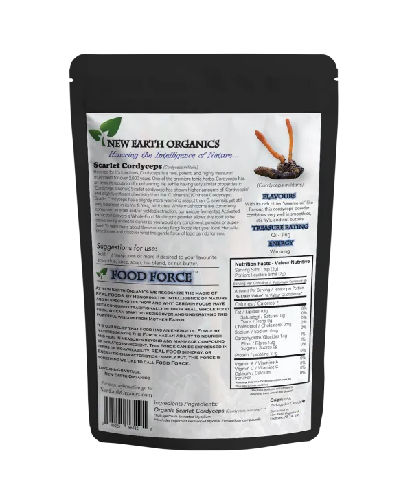 New Earth Organics Scarlet Cordyceps (227g)