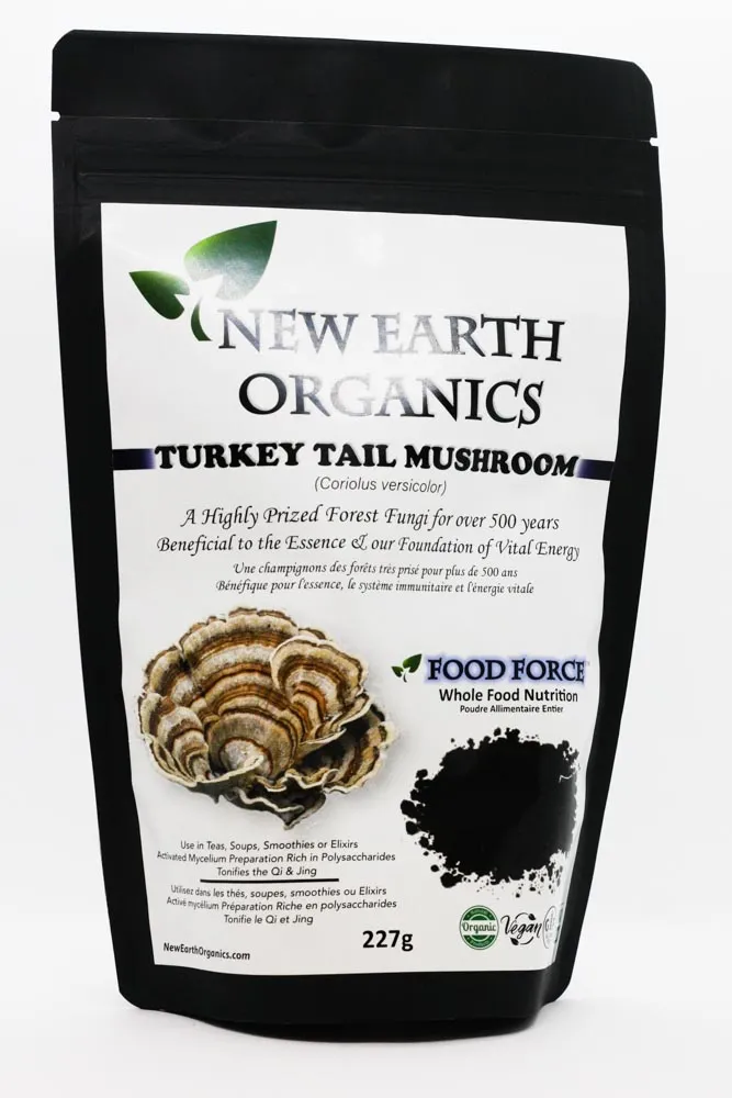 New Earth Organics Turkey Tail Mushroom (227g)