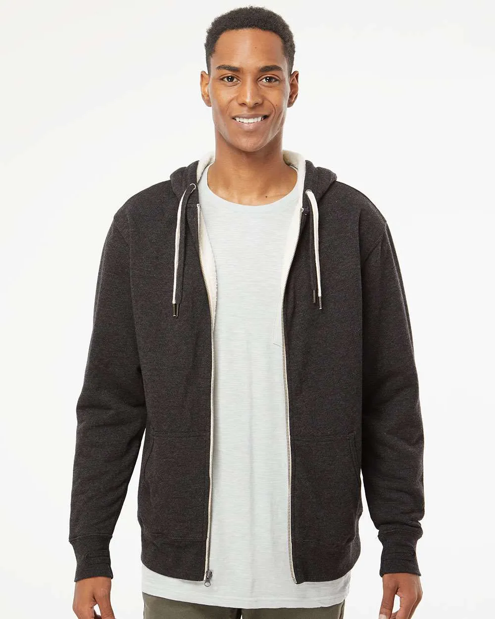 [NEW] Independent Trading Co. Sherpa-Lined Hooded Sweatshirt