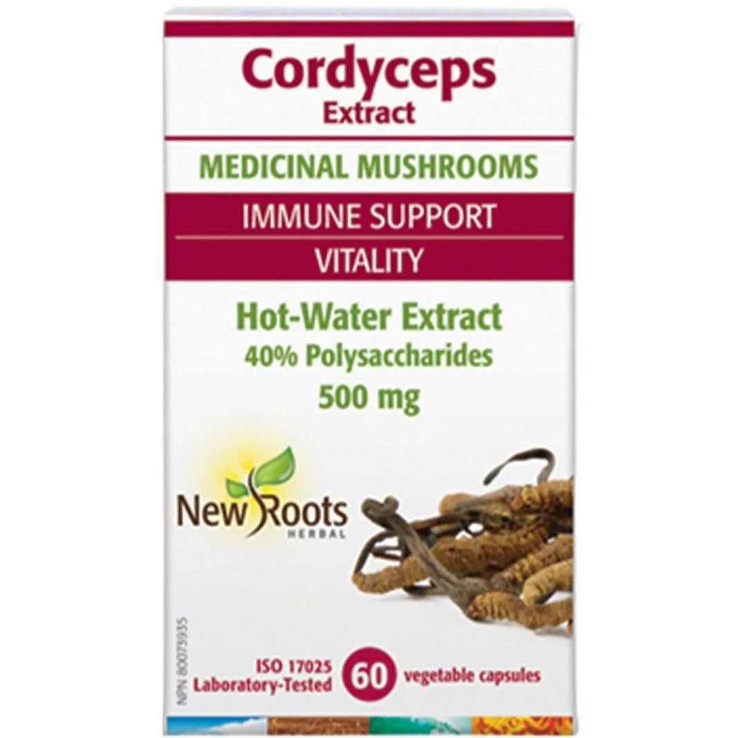 New Roots Cordyceps Extract 500mg 60 Veggie Caps