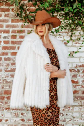 NEW!! Salt Lake Fur Coat by Show Me Your Mumu