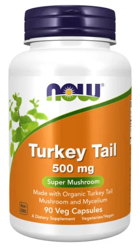 Now Turkey Tail Mushroom 500mg Veg Capsules 90ct