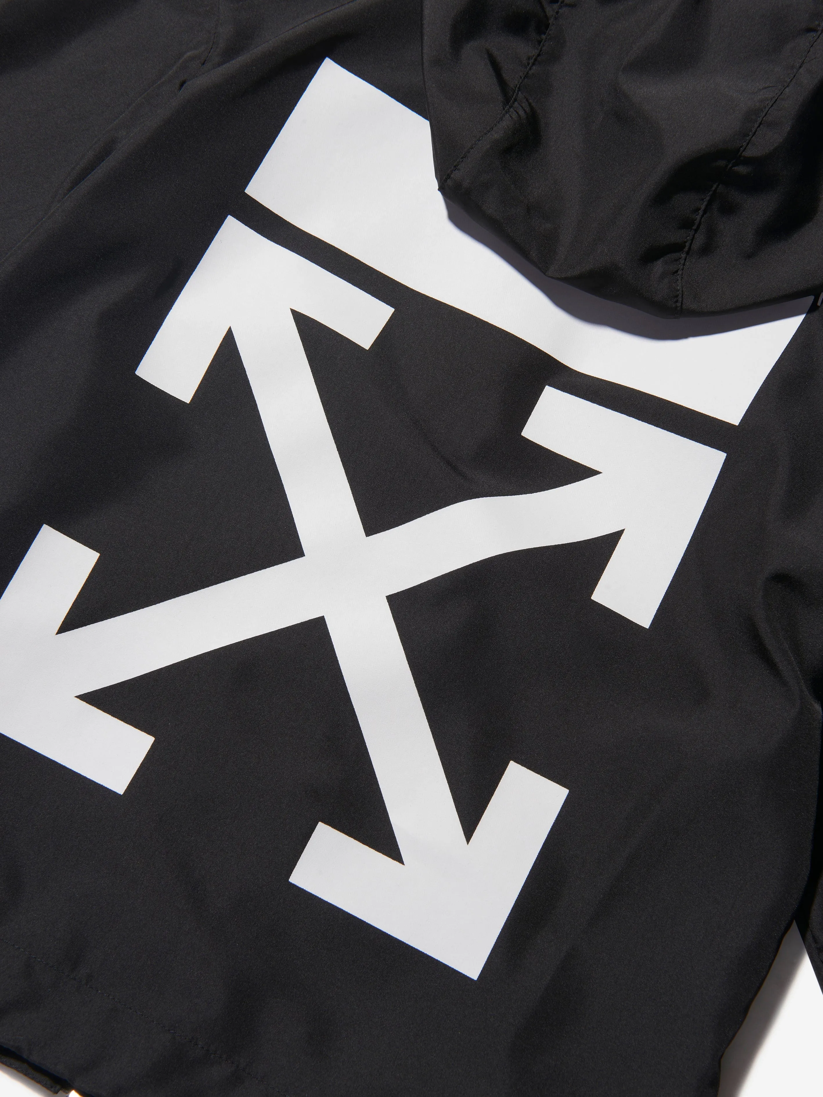 Off-White Boys Cotton Logo Print Windbreaker