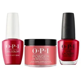 OPI Trio: Z13 Color so Hot it Berns