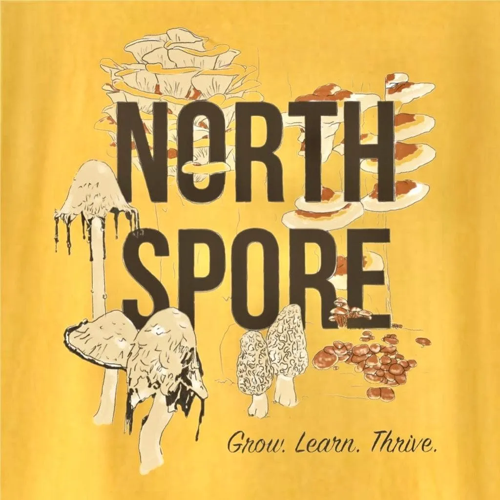 Orange ‘Grow, Learn, Thrive’ North Spore T-Shirt