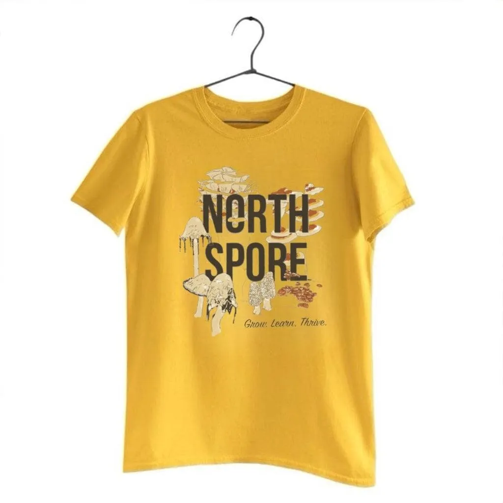 Orange ‘Grow, Learn, Thrive’ North Spore T-Shirt