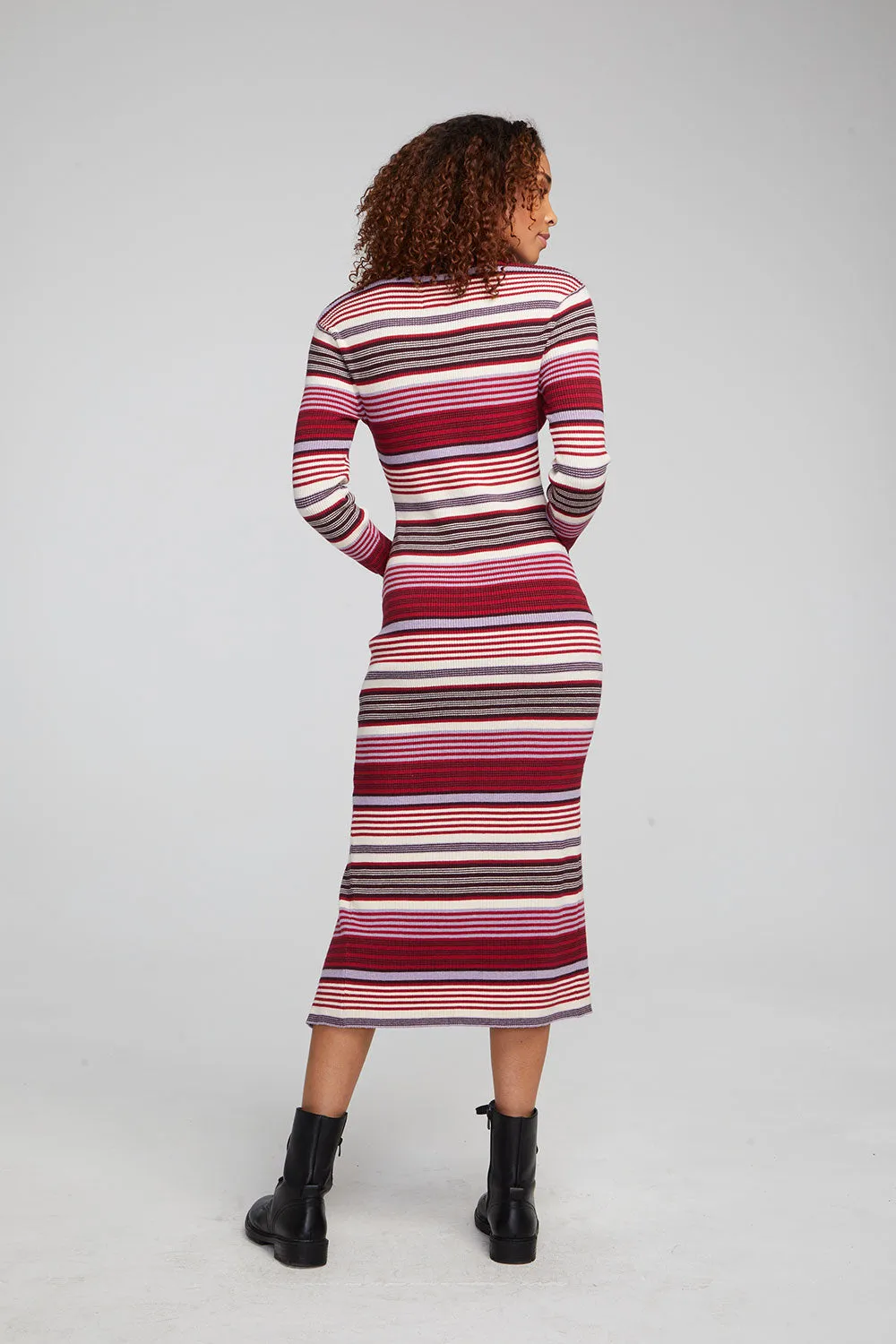 Palm Roxy Stripe Midi Dress