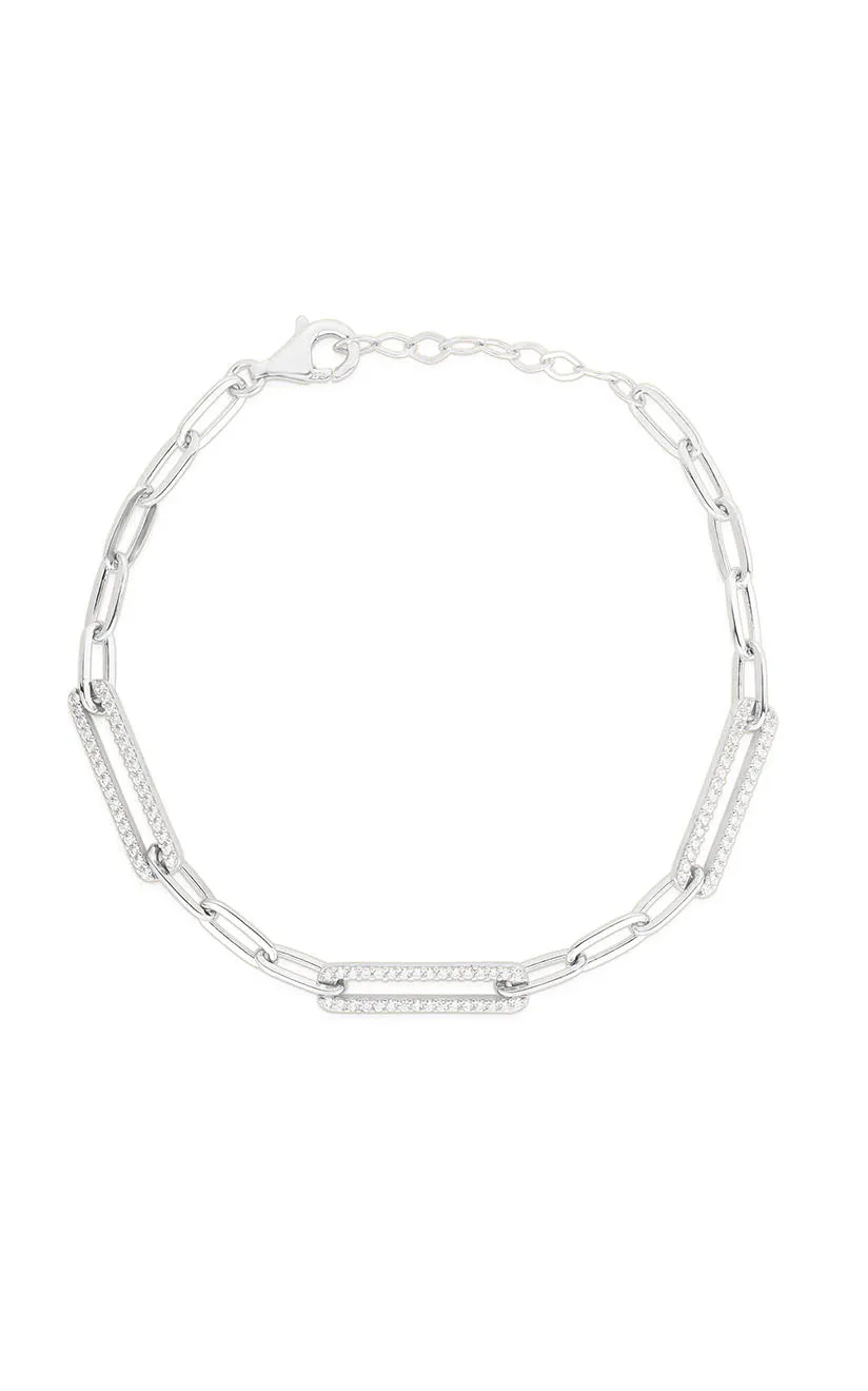 Paperclip Chain Link Bracelet