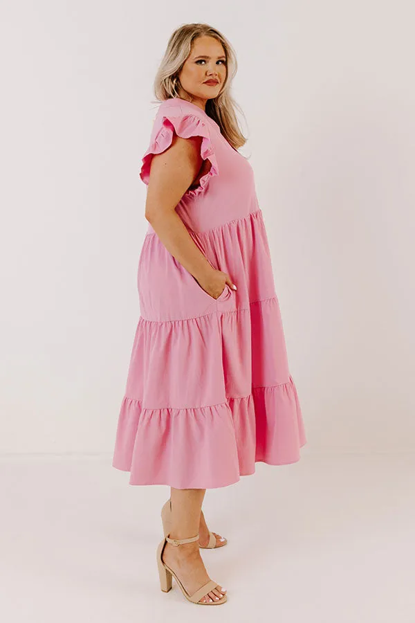 Parkside Pretty Midi in Pink Curves