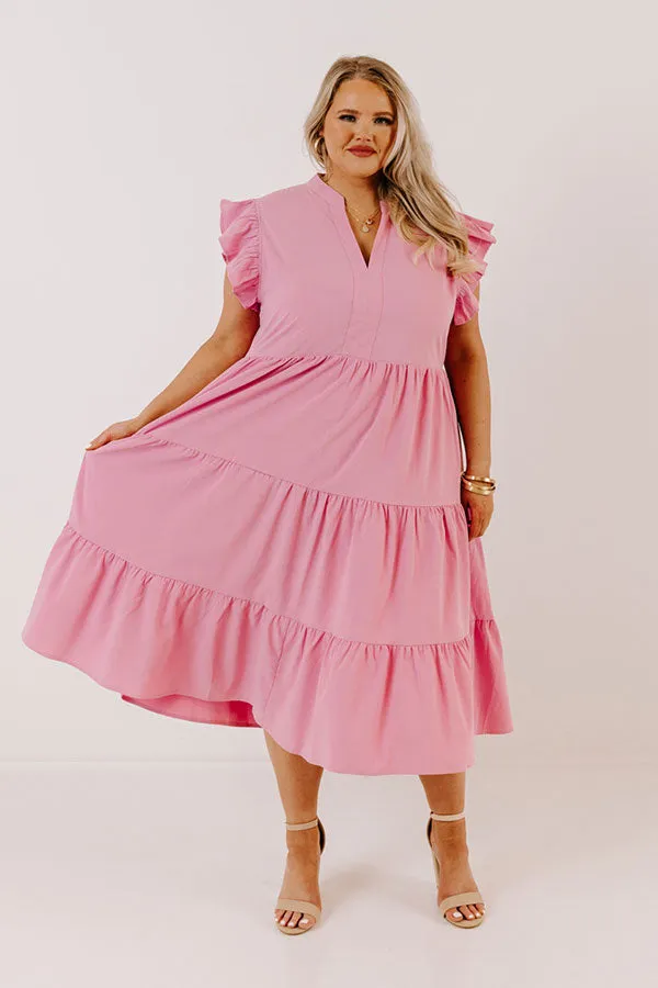 Parkside Pretty Midi in Pink Curves