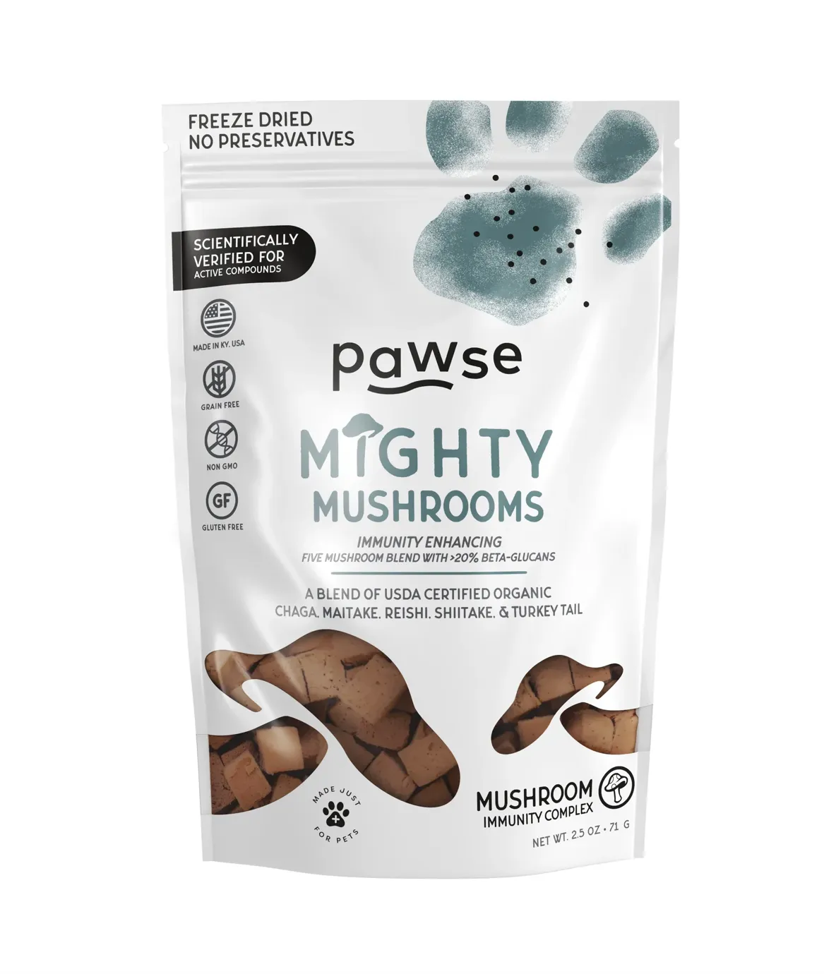 Pawse Freeze Dried Mighty Mushroom 2.5 oz.