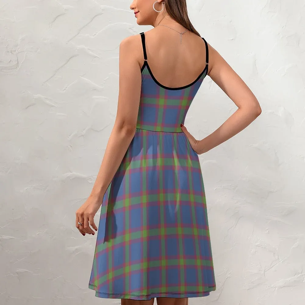 Plaid Women's Elegant Suspender Dress - 5 colors