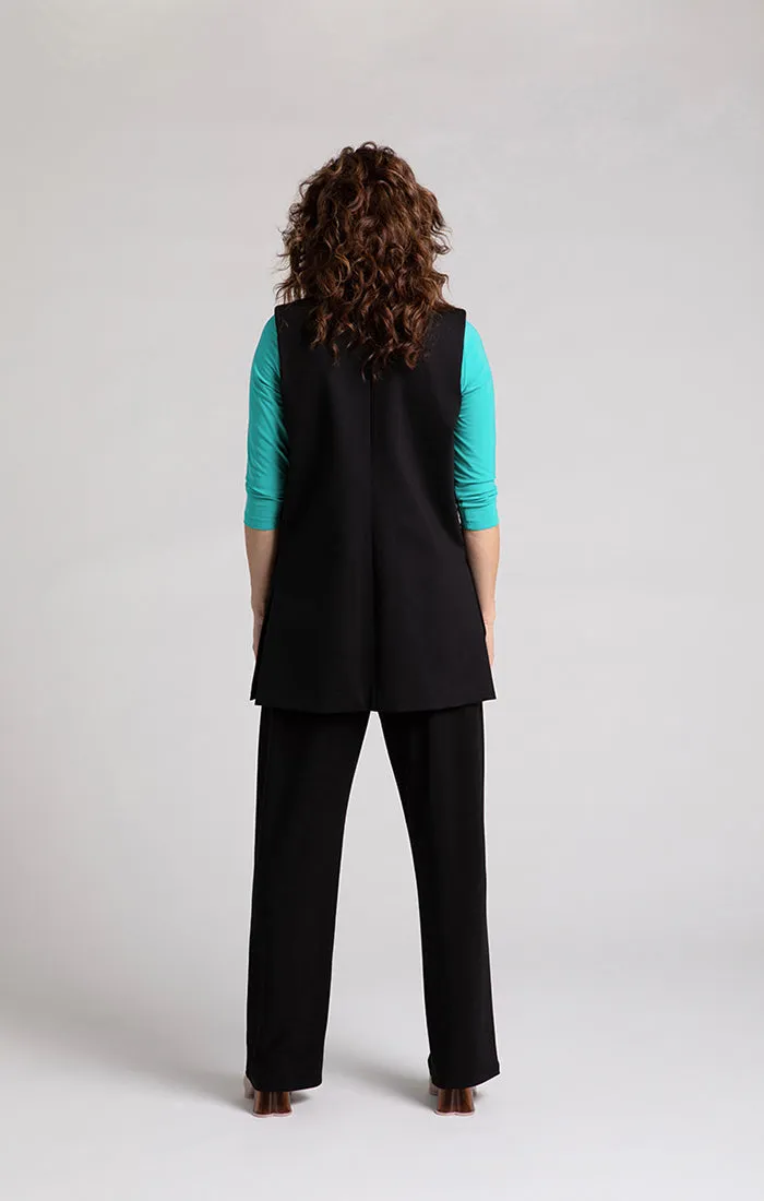 Ponte Sleeveless Jacket