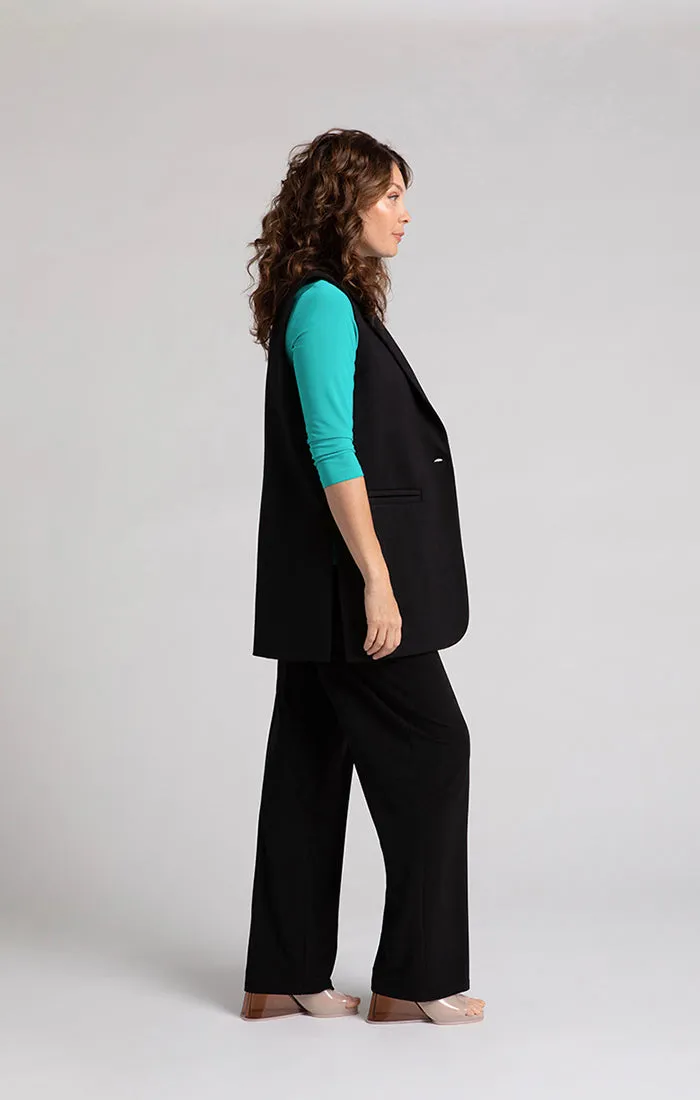 Ponte Sleeveless Jacket