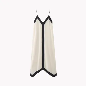 Pre Order:  Contrast Black and White Slip Dress