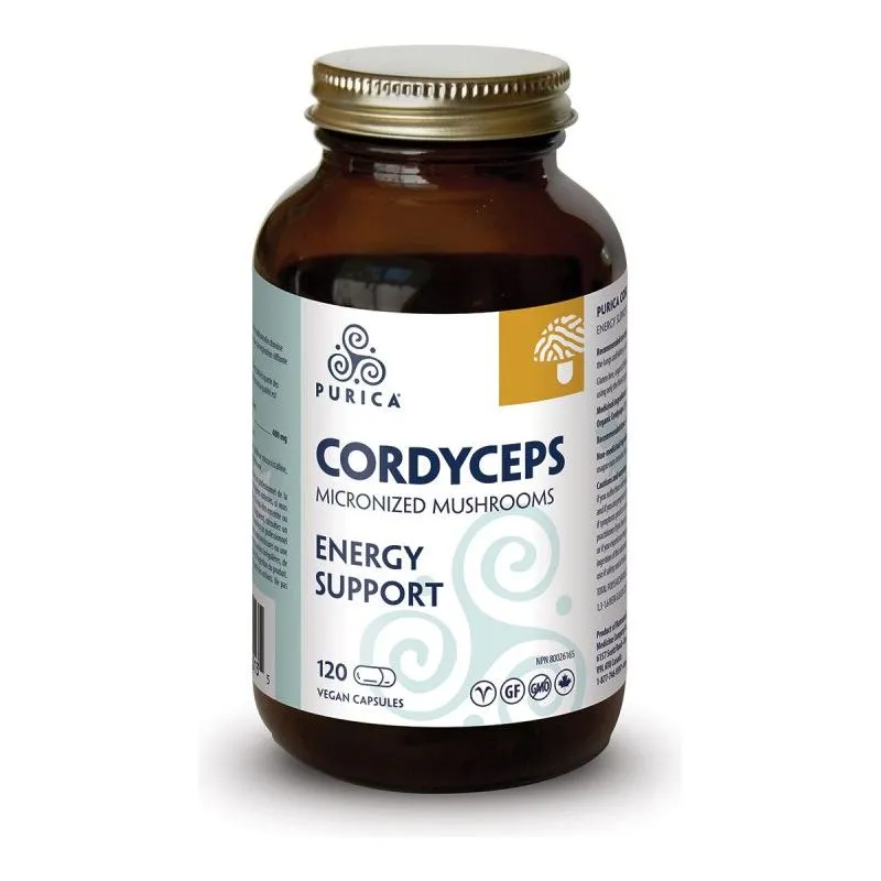 Purica Cordyceps Micronized Mushrooms Energy Support Capsules