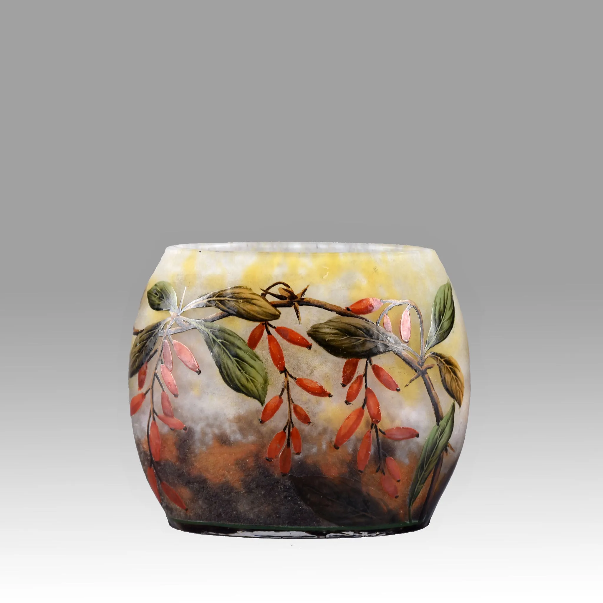 "Barberry Pillow Vase" by Daum Frères