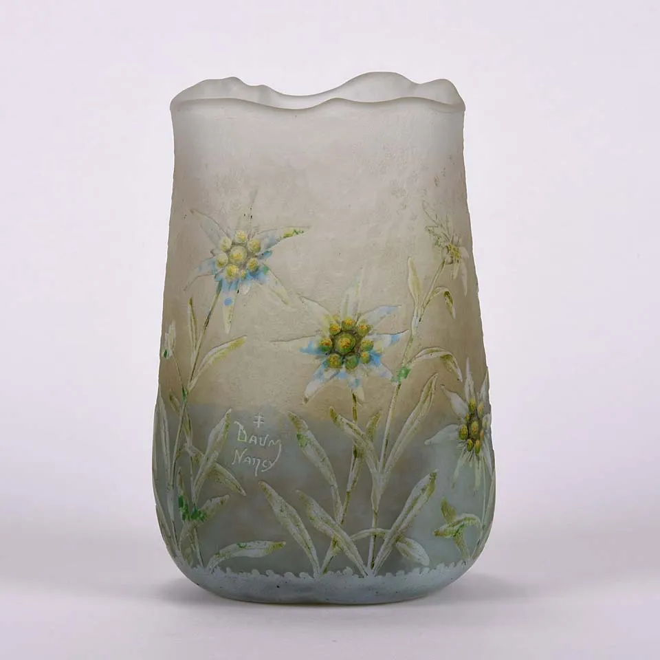 "Edelweiss Vase" by Daum Freres