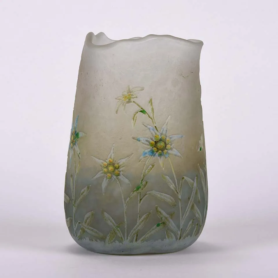 "Edelweiss Vase" by Daum Freres