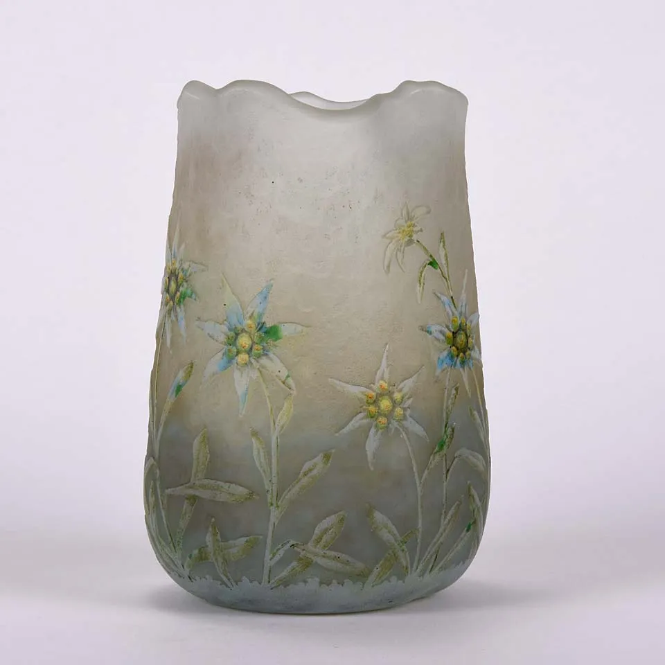 "Edelweiss Vase" by Daum Freres